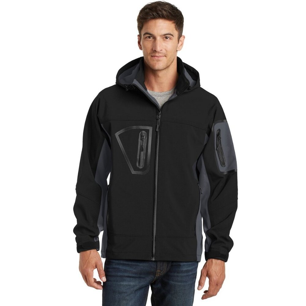 NWT Port Authority J798‎ Waterproof Soft Shell Jacket Mens XS Black